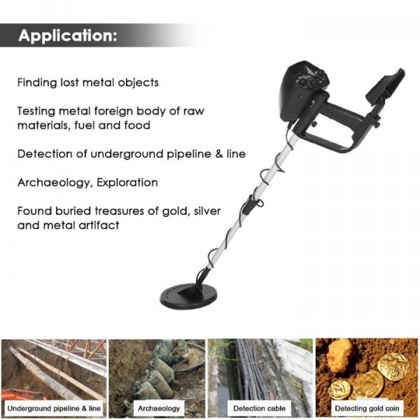 Underground Metal Detector for Gold & Treasure Hunting - Professional Metal Circle Detector with Deep Seeking & Pinpointing
