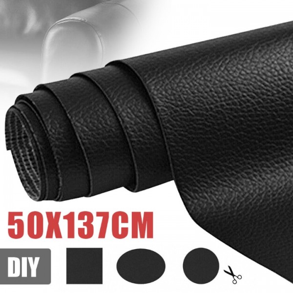 Self-Adhesive Leather Repair Patch – 50x137cm Bl...