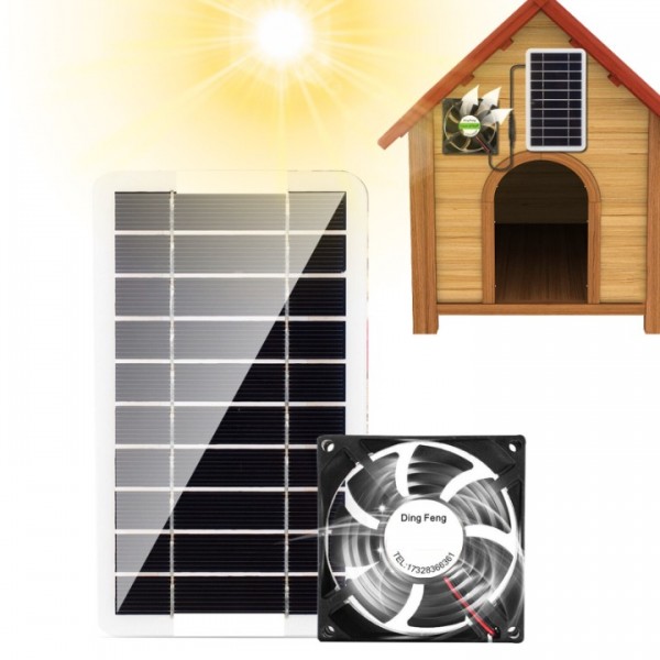 30W Solar Powered Exhaust Fan - Auto-On/Off Ventilation for Greenhouse, Chicken Coop & Attic (Weatherproof, 800CFM, No Wiring Needed)
