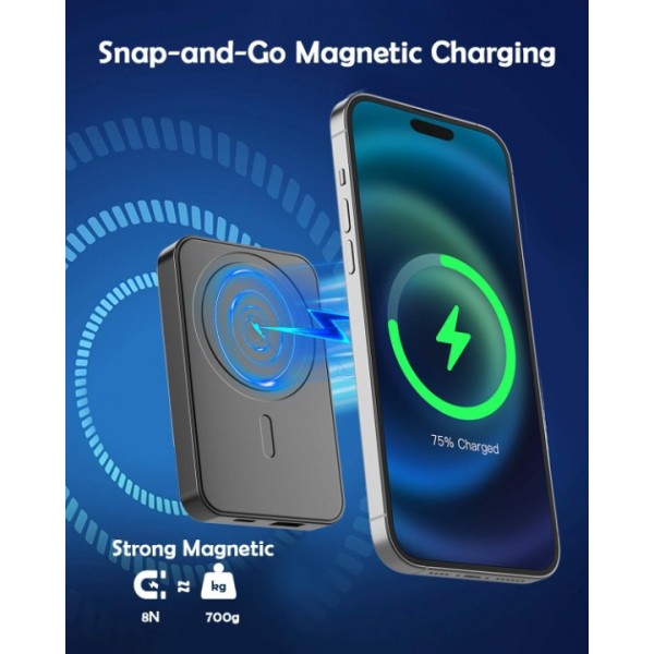 10000mAh Powerbank Mini Kompakte Externer Akku Kle...