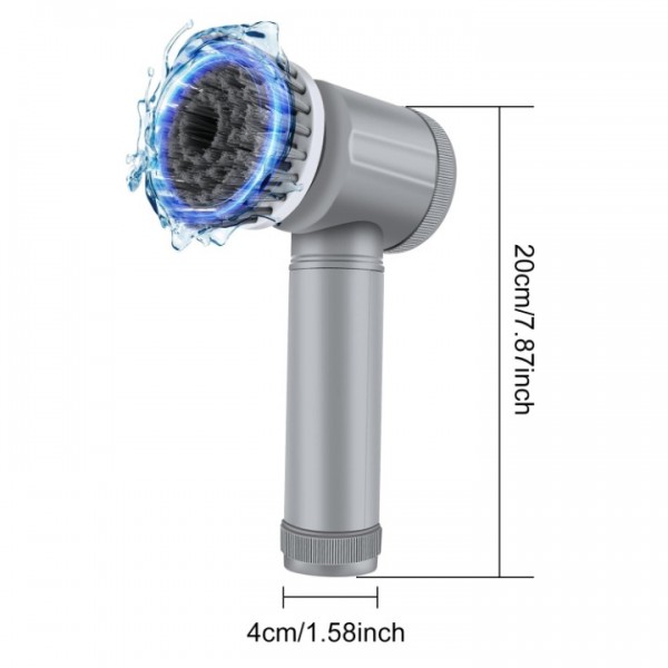 Powerful Cordless Electric Scrubber with 7 Brush Heads - Deep Cleans Bathroom Tiles, Kitchen & Floors Effortlessly"