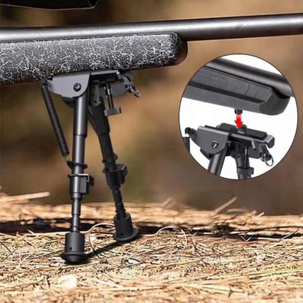 Air Rifle Bipod 6-9 Inch Adjustable Spring Swivel ...