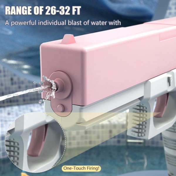 58CC Electric Water Gun - One-Touch Automatic Water Spray Gun for Summer Pool, Beach & Outdoor Party Fun
