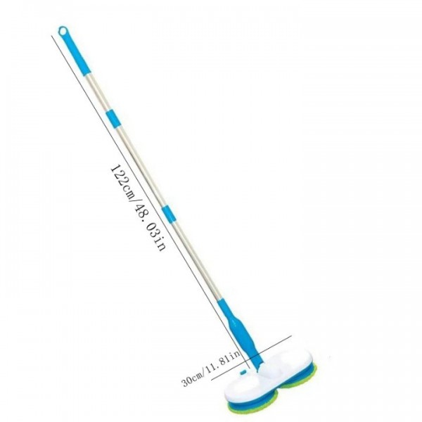 360° Dual-Swivel Electric Mop - Rechargeable Wire...