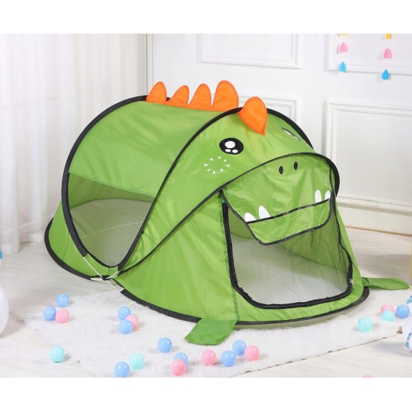 Dinosaur Play Tent for Kids - Pop Up Indoor/Outdoor Playhouse with Carry Bag, Easy Setup Discovery Den (6.5ft Large)