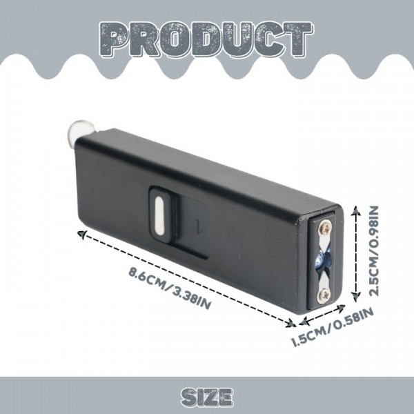 3-in-1 Arc Lighter with Flashlight & Electric Shock Defense – Rechargeable, Compact & Portable with Keychain Loop