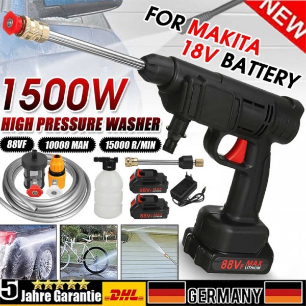 bedee Hochdruckreiniger Auto – Mobiler Akku-Rein...