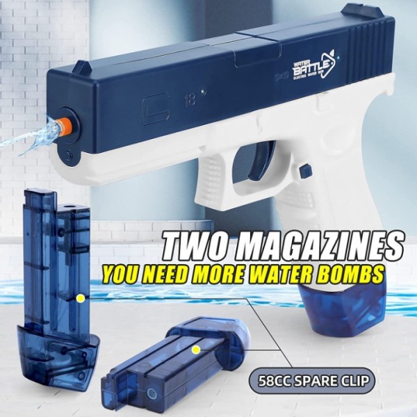 58CC Electric Water Gun - One-Touch Automatic Water Spray Gun for Summer Pool, Beach & Outdoor Party Fun