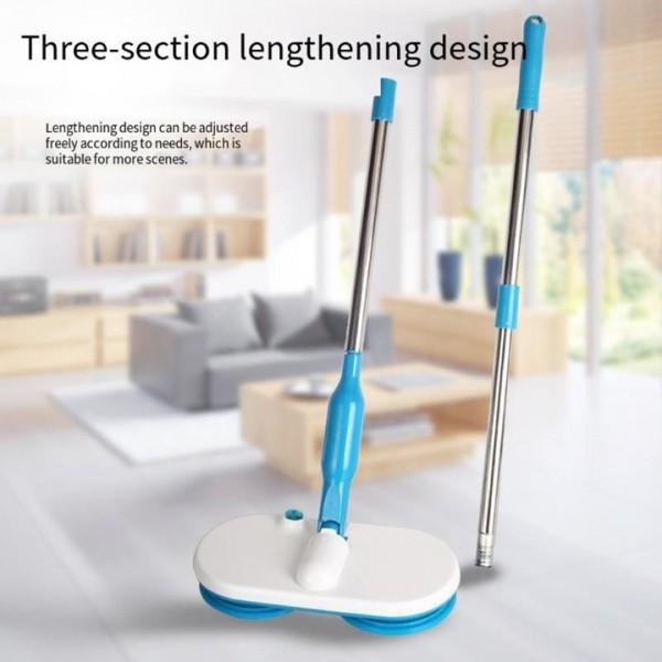 360° Dual-Swivel Electric Mop - Rechargeable Wireless Floor Cleaner for Wood/Tile/Ceramic, Deep Scrubbing & Hands-Free Washing