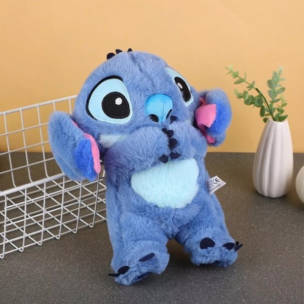 Stitch Plush Toy - Musical Soothing Sleep Companion with Ultra-Soft Fabric for Anxiety Relief & Stress Relief