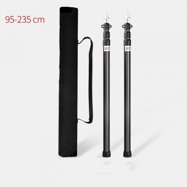 bedee Adjustable Telescopic Aluminum Tent Poles - 4-Section Lightweight Poles for Hammocks, Awnings & Canopies | Portable Camping Shelter Support