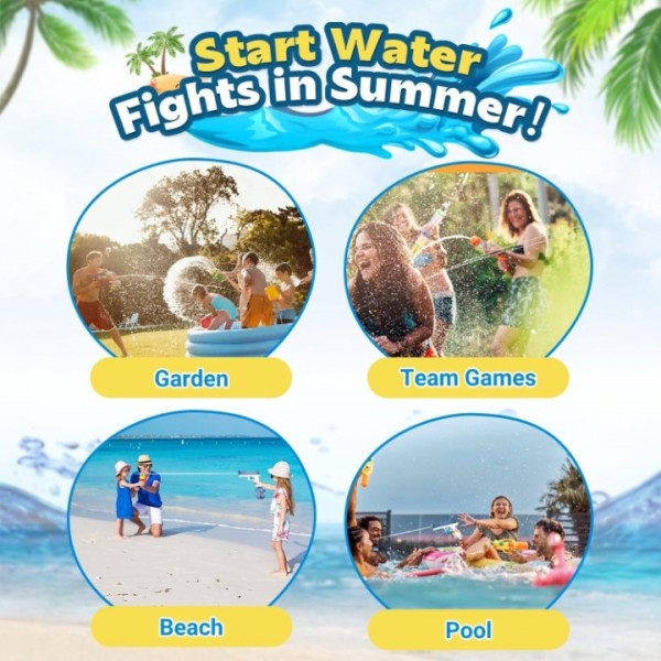58CC Electric Water Gun - One-Touch Automatic Water Spray Gun for Summer Pool, Beach & Outdoor Party Fun