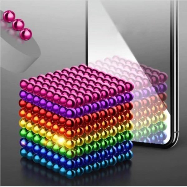 512-Piece Magnetic Balls Set - 5mm Colorful Magnet...