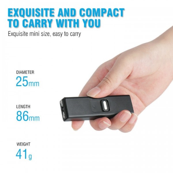 3-in-1 Arc Lighter with Flashlight & Electric Shock Defense – Rechargeable, Compact & Portable with Keychain Loop