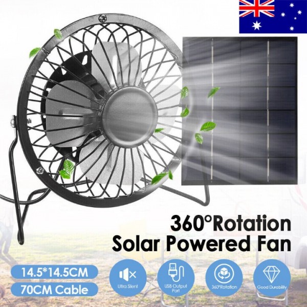 Portable USB Mini Solar Fan - 360° Adjustable, 2....