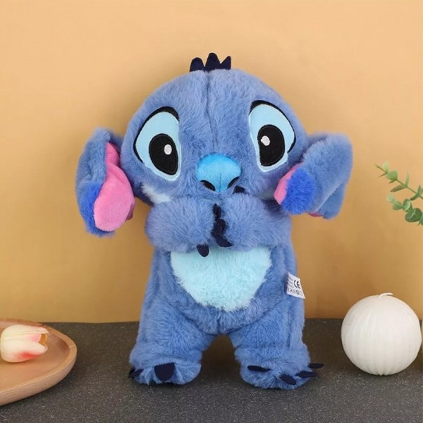 Stitch Plush Toy - Musical Soothing Sleep Companion with Ultra-Soft Fabric for Anxiety Relief & Stress Relief