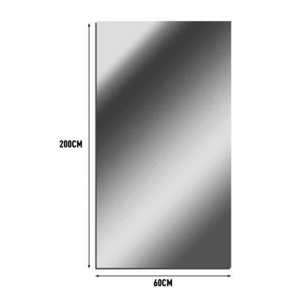 60x200cm Full-Length Wall Mirror - Ultra HD Shatte...