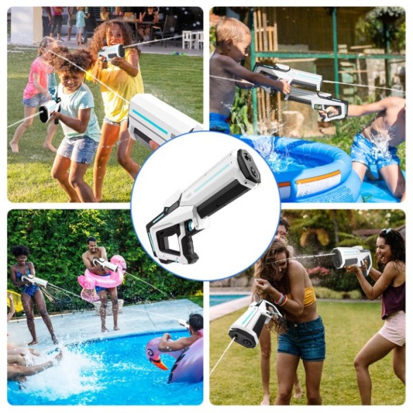 bedee Auto-Siphon Electric Rapid Fire Water Gun | Automatic Water Gun with Safety Goggles Set | Dual Rechargeable Batteries & USB Fast Charging (5000mAh Long-Lasting)