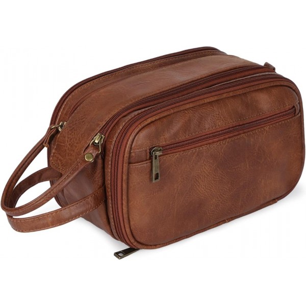 Unisex - toilet bag extra large, washbag, PU Leather / Water-Resistant