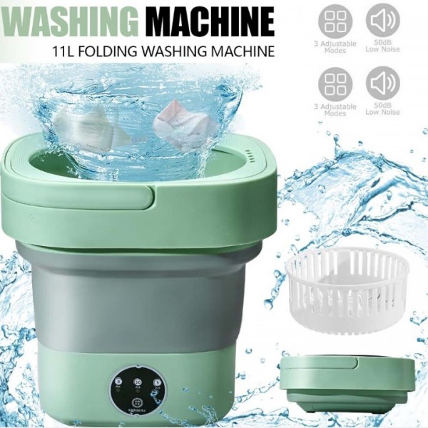 Faltbare Mini-Waschmaschine Reise Camping Waschmas...