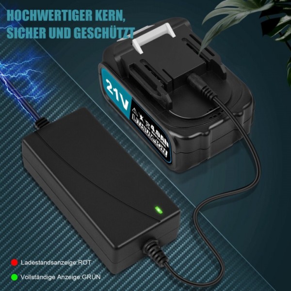 Akku Schlagschrauber Akkuschraube bürstenlos mit Akku und Ladegerät 18V
