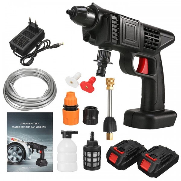 Cordless High Pressure Car Cleaner With 2 Batteries 88VF