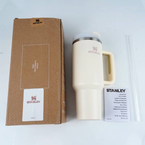 40oz Thermos Bottle 304 Stainless Steel Double-Wall Vacuum With Comfort-Grip Handle Reusable Straw