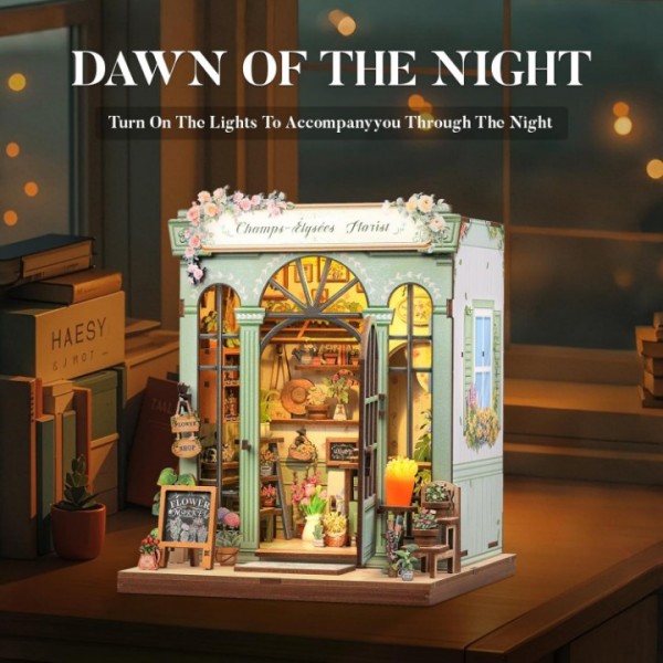 Champs-Élysées Garden DIY Wooden Book Corner Set...
