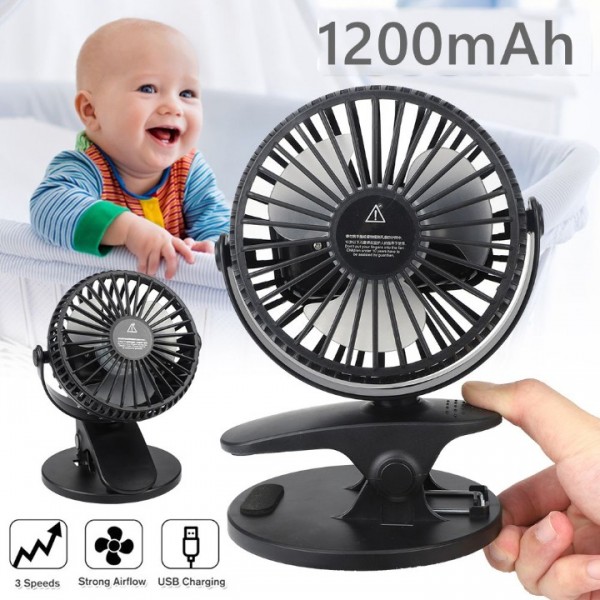 360° Grow Ventilator mit Clip 3-Stufen Umluftvent...