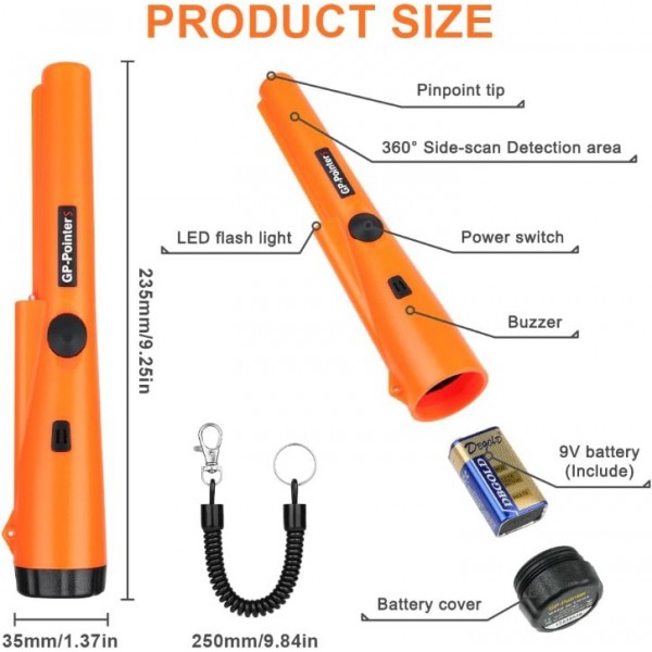 Pro Pointer Pinpointer Handheld Metal Detector Waterproof Digger Edge Detectors