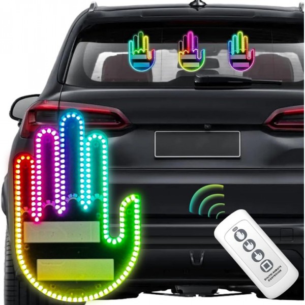 LED Car Finger Expression Lights
