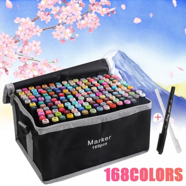 Filzstifte~ Set Marker Stifte 168Tlgfarben Marker Pen Stift Malstifte Zeichnen