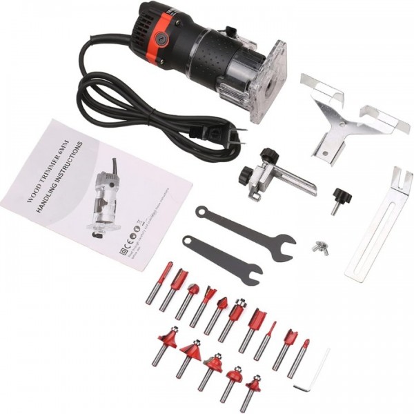 30000RPM Compact Router Tool for Wood Edge Trimming