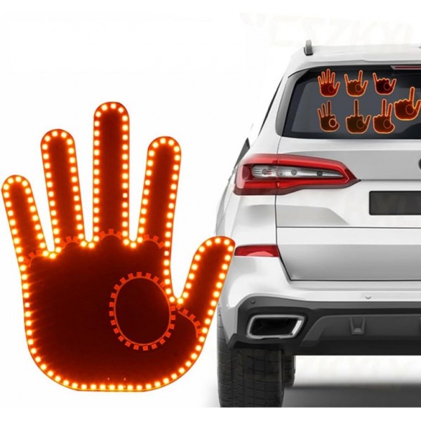 LED Car Finger Expression Lights