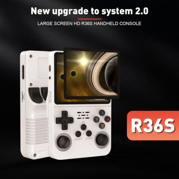 R36s Retro Handheld Videospiel Konsole-21000 Spiele vorinstalliert - Linux-128GB