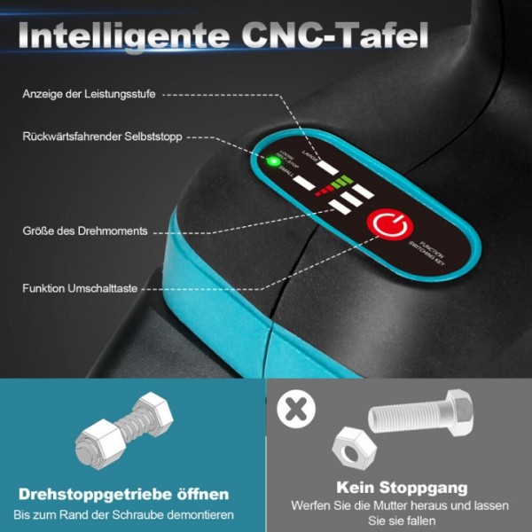 21V Cordless Impact Wrench 650N.m High Torque Power Tool