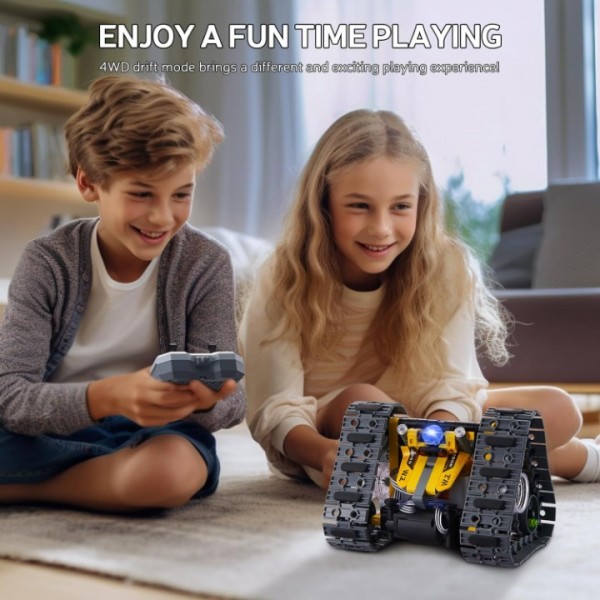 4 in 1 Roboter Kinder Technik Ferngesteuert Bauspielzeug - App & Fernsteuerung