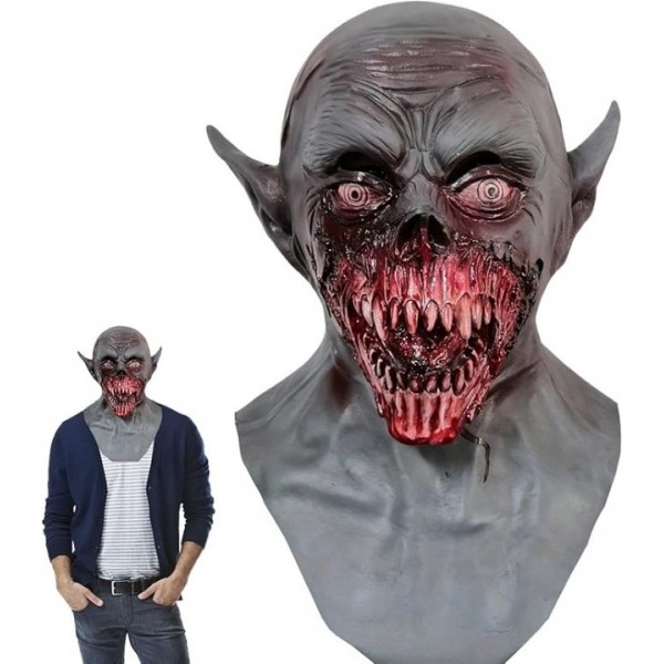Scary Vampire Latex Mask Halloween Costume Party A...