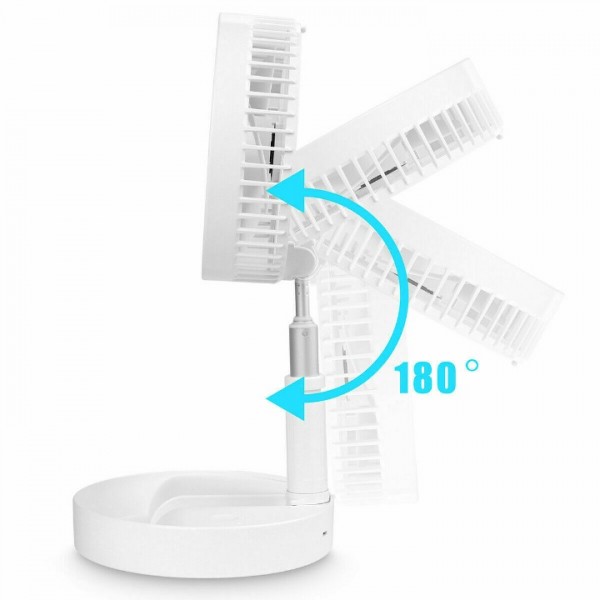  Foldaway Stand Fan Rechargeable Fan Ultra Lightweight Portable Desk Table Fan