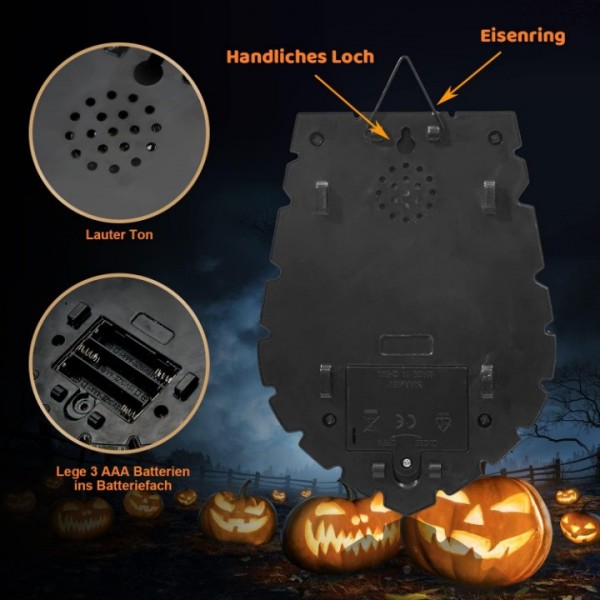 Halloween Zombie Eye Doorbell Decoration for Spooky Home Parties