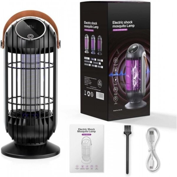 Mosquito Killer Lamp Electric Rechargeable Zapper Bug Fly Insect Trap UV Light