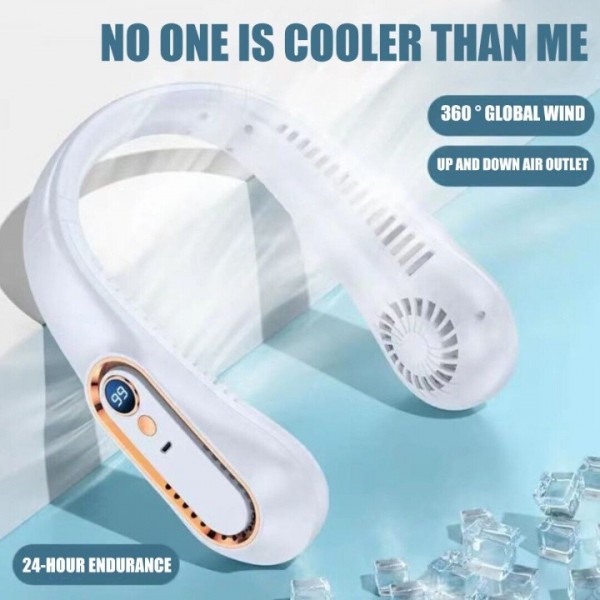 Neckband Fan Lazy Neck Hanging Cooler Portable Fan...