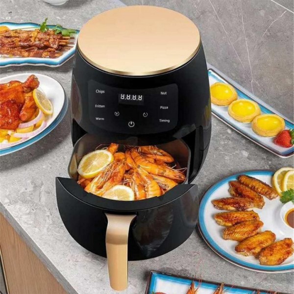 2400W 6L Large Capacity Touch Control Hot Air Fryer