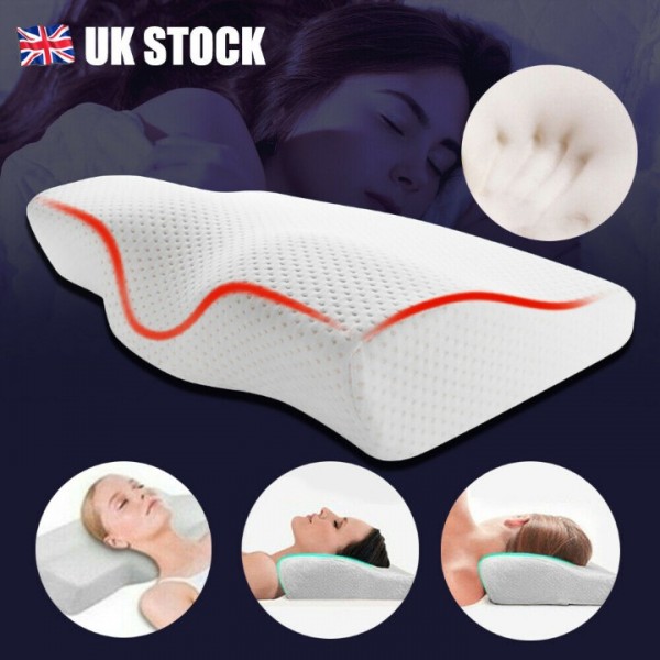 Comfortable Memory Foam Pillow Cervical Health Pillow fr Neck Support Anti Snore
