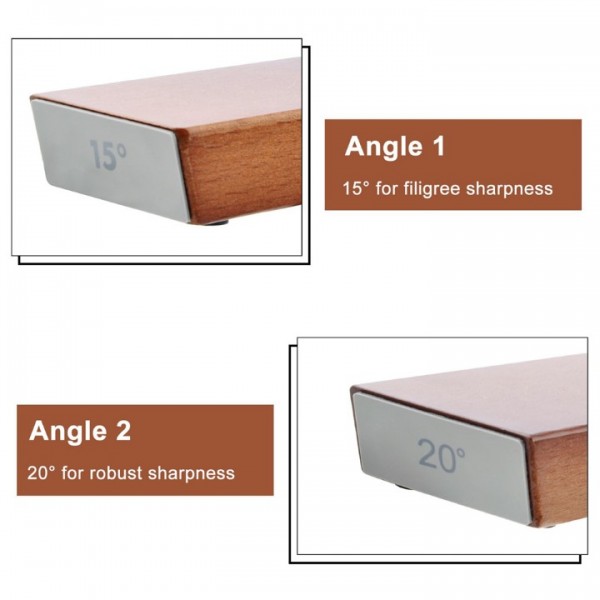 15° 20° Diamond Rotary Knife Sharpener Wooden Base