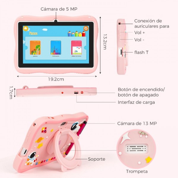 Tablet With Wi-Fi Eye Protection Screen Parental Control Mode