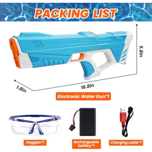 Powerful High Capacity Water Guns Automatic Electric Suction Water Gun 280ML