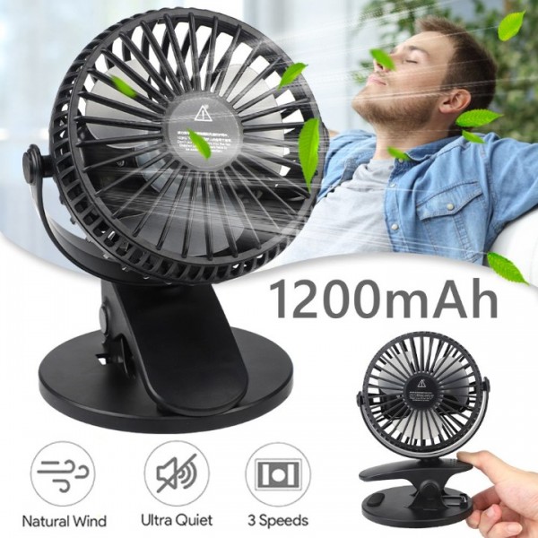 360° Grow Ventilator mit Clip 3-Stufen Umluftventilator für Zelt Grow Box Fan DE
