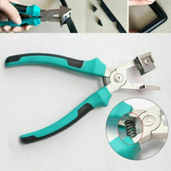 1x V-shape rubber strip scissors 90 degree window sealing hair scissors+4 x blade