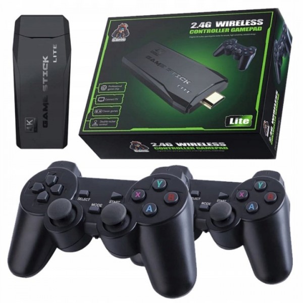 4K Retro Game Console 20000+ Video Game Stick +2x ...